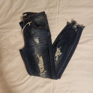 Kancan Medium wash distressed Jeans